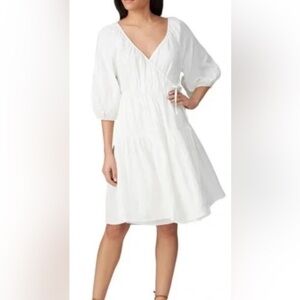 16. Revolve Love, Whit White Puff Sleeve Wrap Dress NWOT never worn